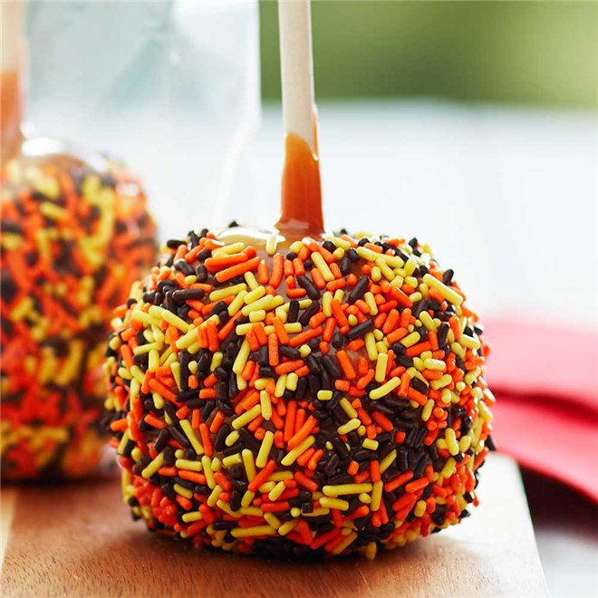 Halloween Caramel Apples, Case of 12 Affy Tapple Affy